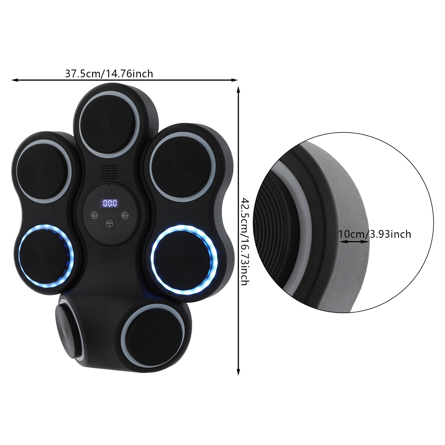 Interactive Boxing Trainer Wall Mounted Target With Lighting