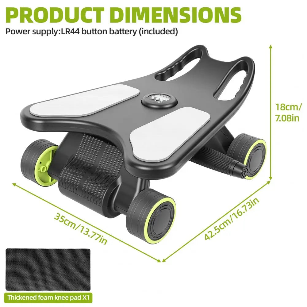 Abdominal Roller With Elbow Support Four-Wheel Training Equipment