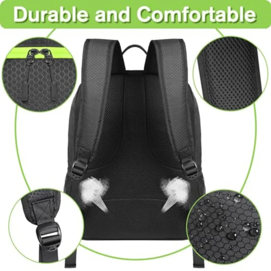Soccer Backpack, with Ball Holder, Water resistant Sport Equipment Bags Fit Basketball Volleyball Football