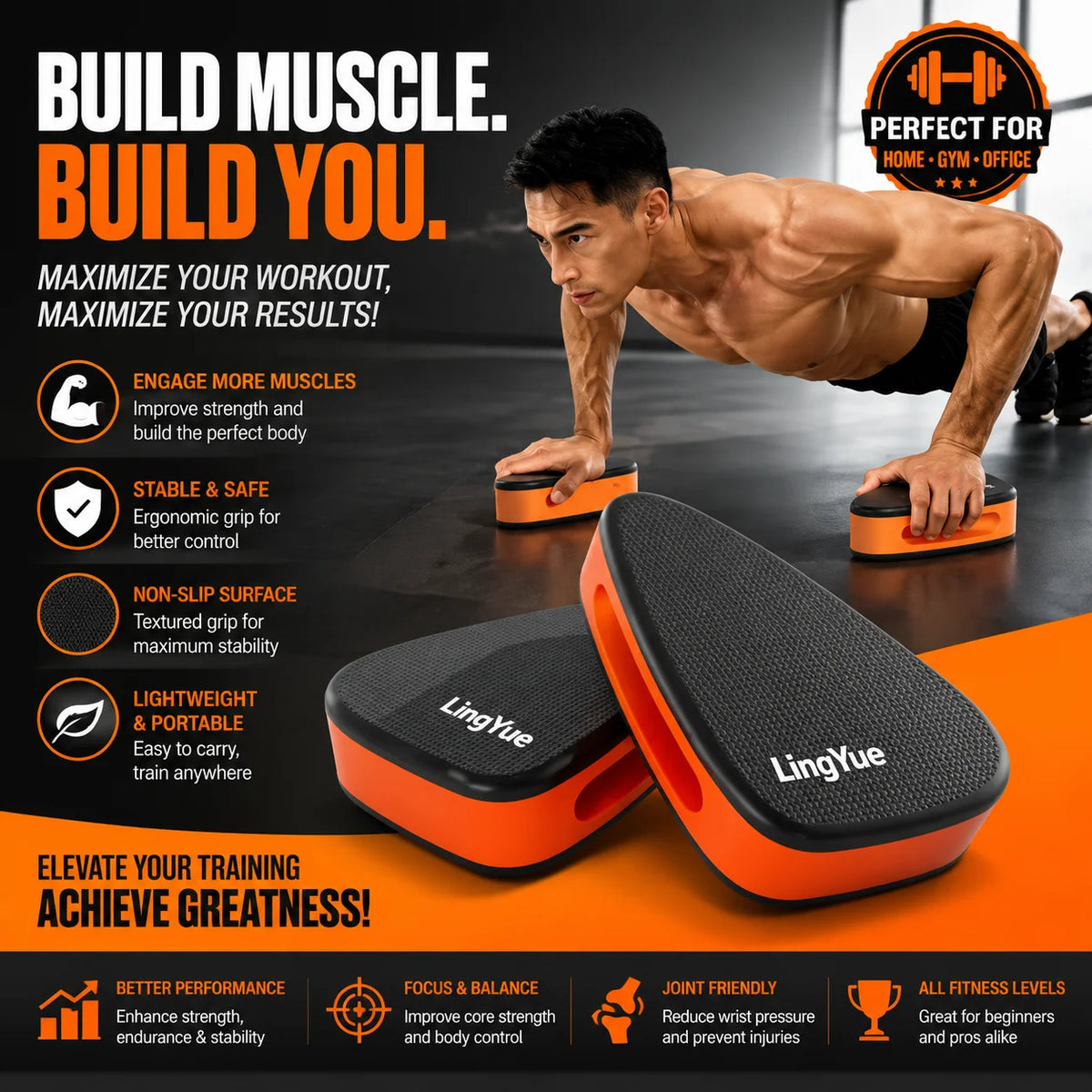 Push Up Hand Pad, Sliding Disc, Crawling Hand Pad, Suitable for Palm Grip, Lightweight, Flexible, Not Uncomfortable with Hand To