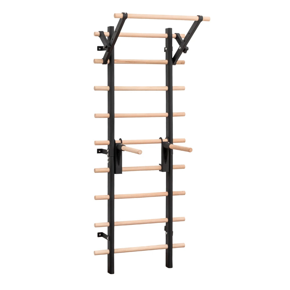 Wall Mount Swedish Ladder for Home Gym Training Adjustable Bars