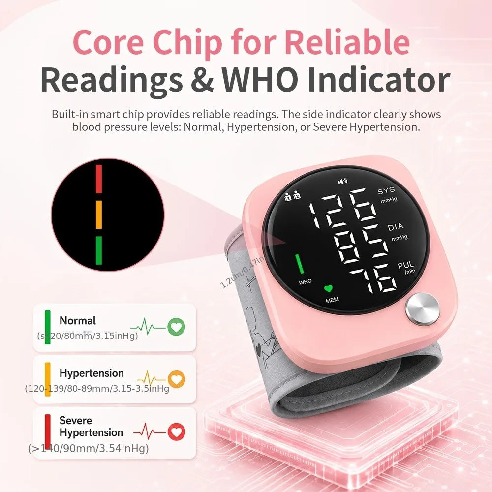 Jitesy Automatic Wrist Blood Pressure Monitor With Large LCD