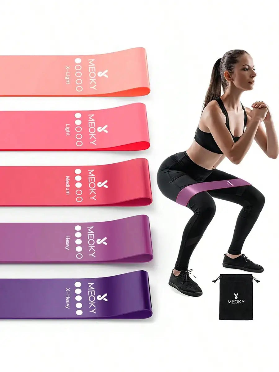 Meoky Resistance Bands Set For Yoga Pilates And Fitness Training