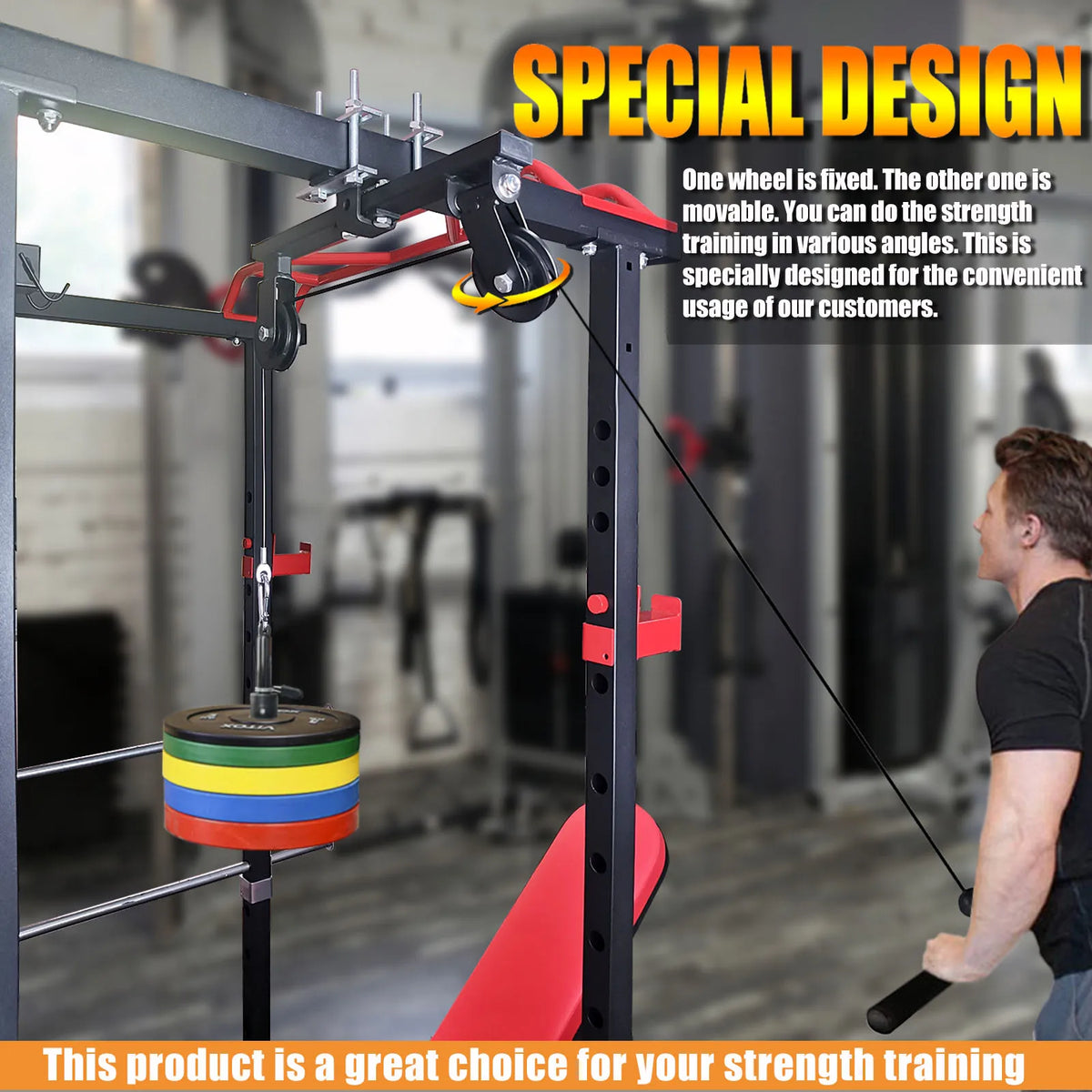 MARSAFIT Cable Pulley System For Home Gym Strength Training