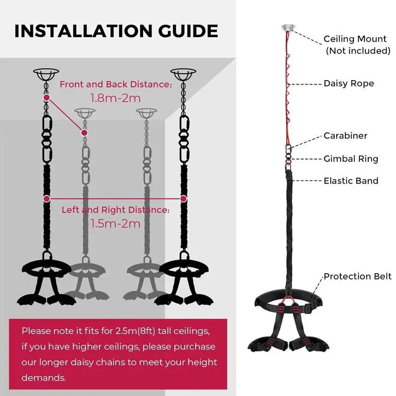 Bilibili Aerial Yoga Suspension Belt For Home Fitness Training