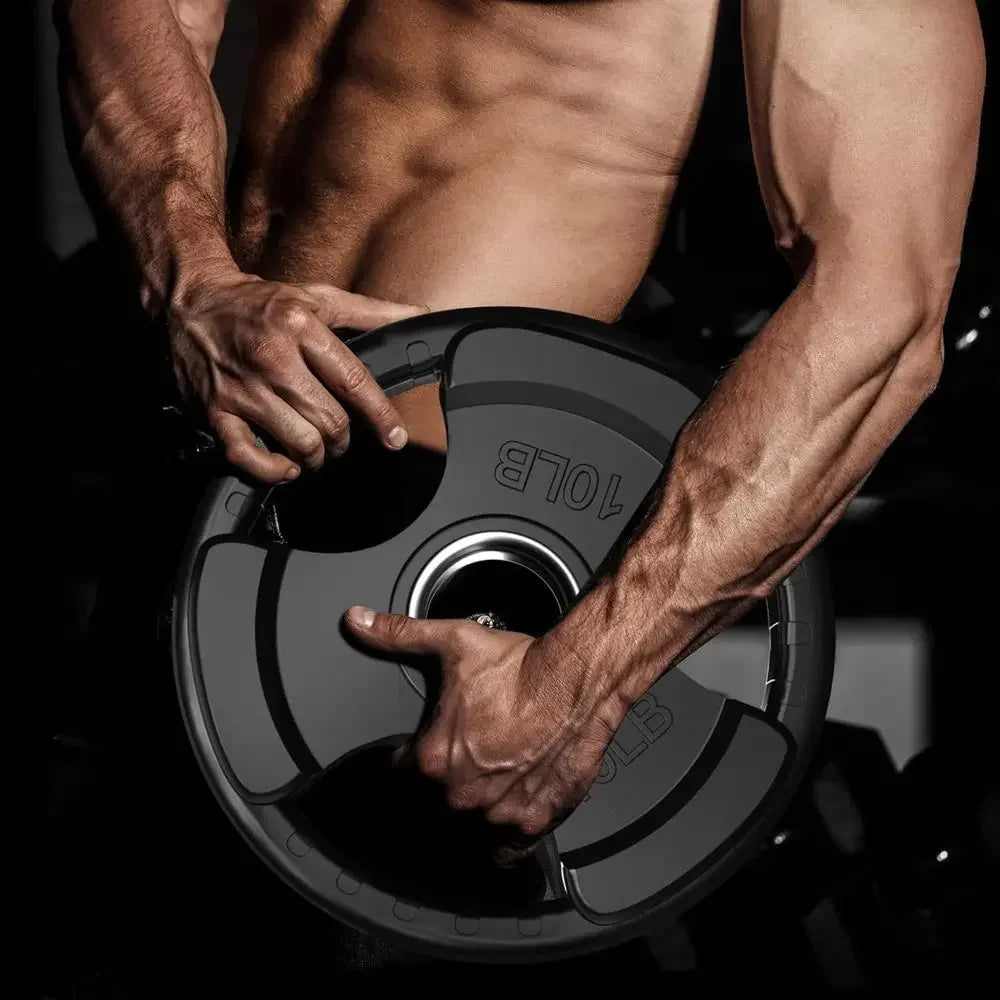 Premium Rubber Grip Weight Plates For Strength Training