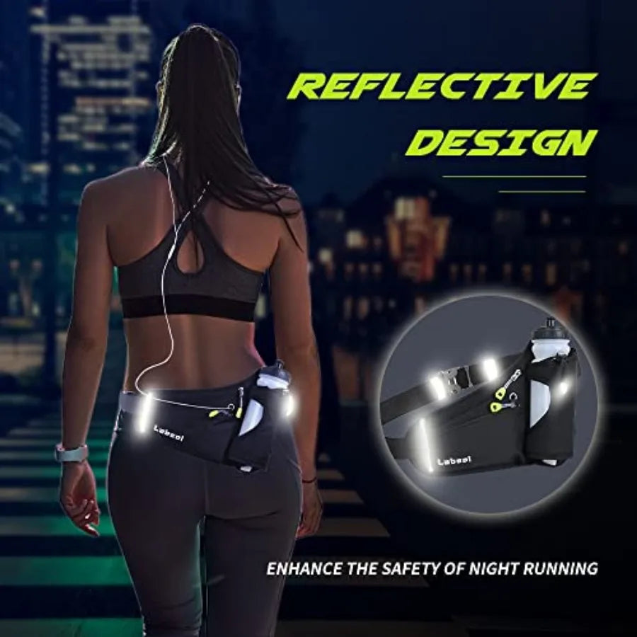 Waterproof Waist Pack Hydration Belt With Water Bottle Holder