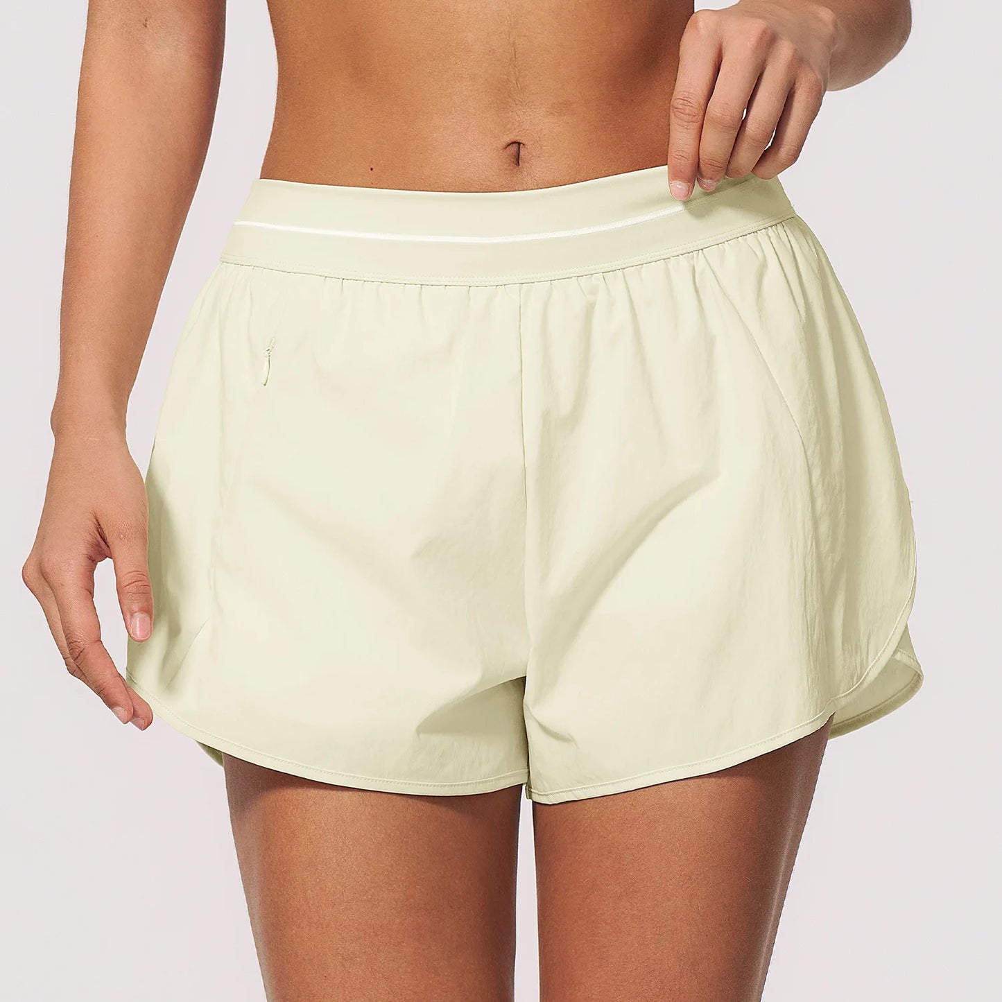 SYRY Women's Quick Dry High Waist Running Shorts With Pockets