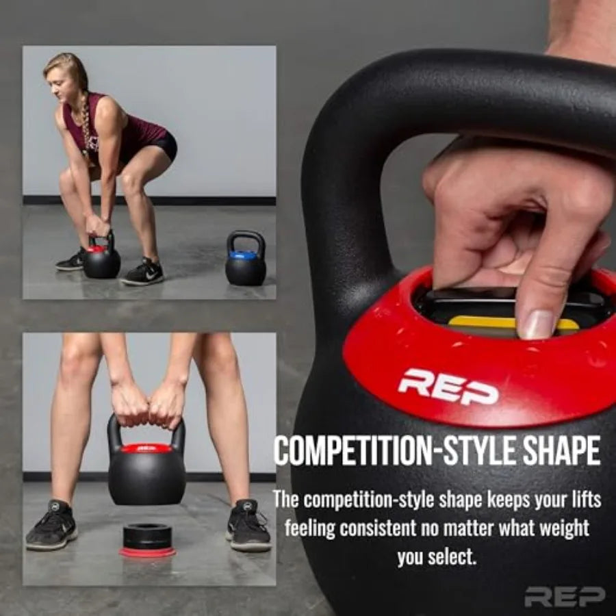 Fitness Steel Kettlebell With Ergonomic Handle For Home Gym Training