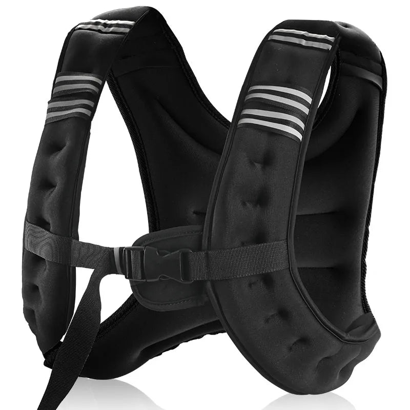 Weighted Vest With Reflective Stripe For Running And Strength Training