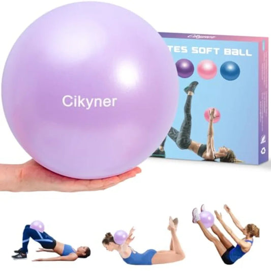 Soft Pilates Exercise Ball With Inflation Straw For Yoga Fitness