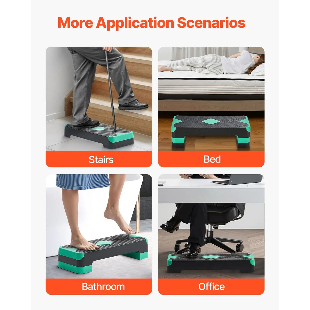 Oeny Adjustable Aerobic Workout Step Platform for Fitness Training