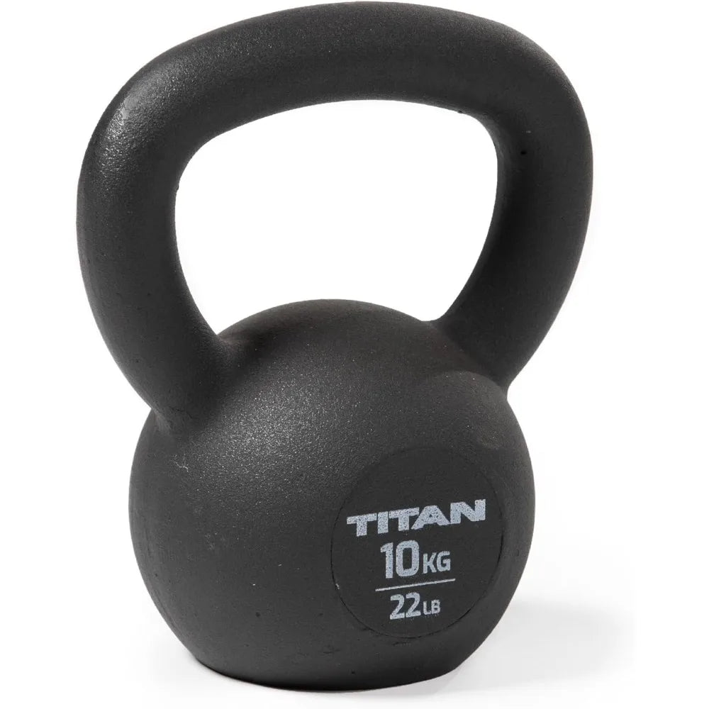 Titan Fitness Cast Iron Kettlebell Solid Construction For Full Body