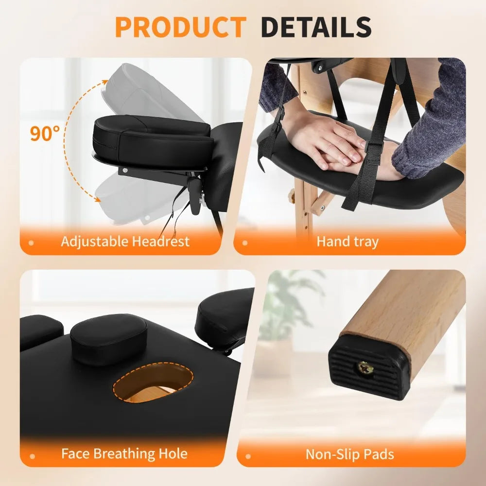 XMSJ Portable Folding Massage Table for Spa and Lash Treatments