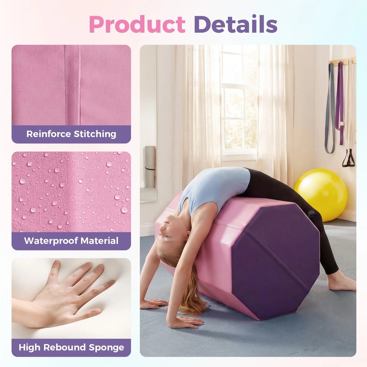 Skill Shape Backbend Somersault Trainer Mat for Home Gymnastics Training