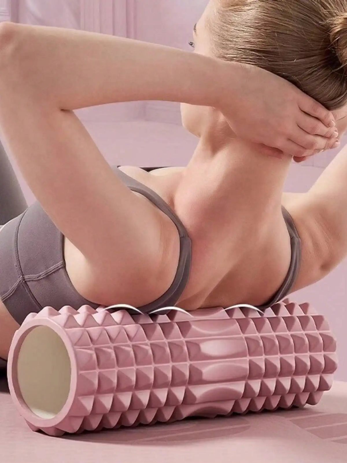 Textured Foam Yoga Massage Roller For Deep Tissue Muscle Relief