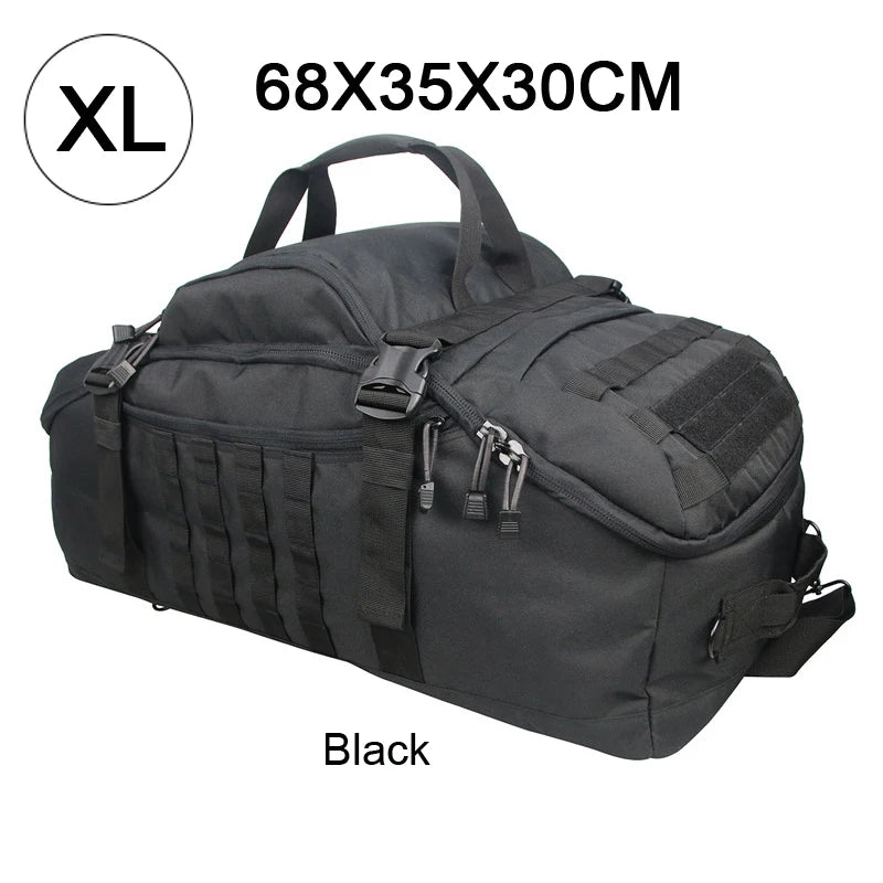 LQARMY 3 Way Duffle Bag With Backpack Crossbody Shoulder