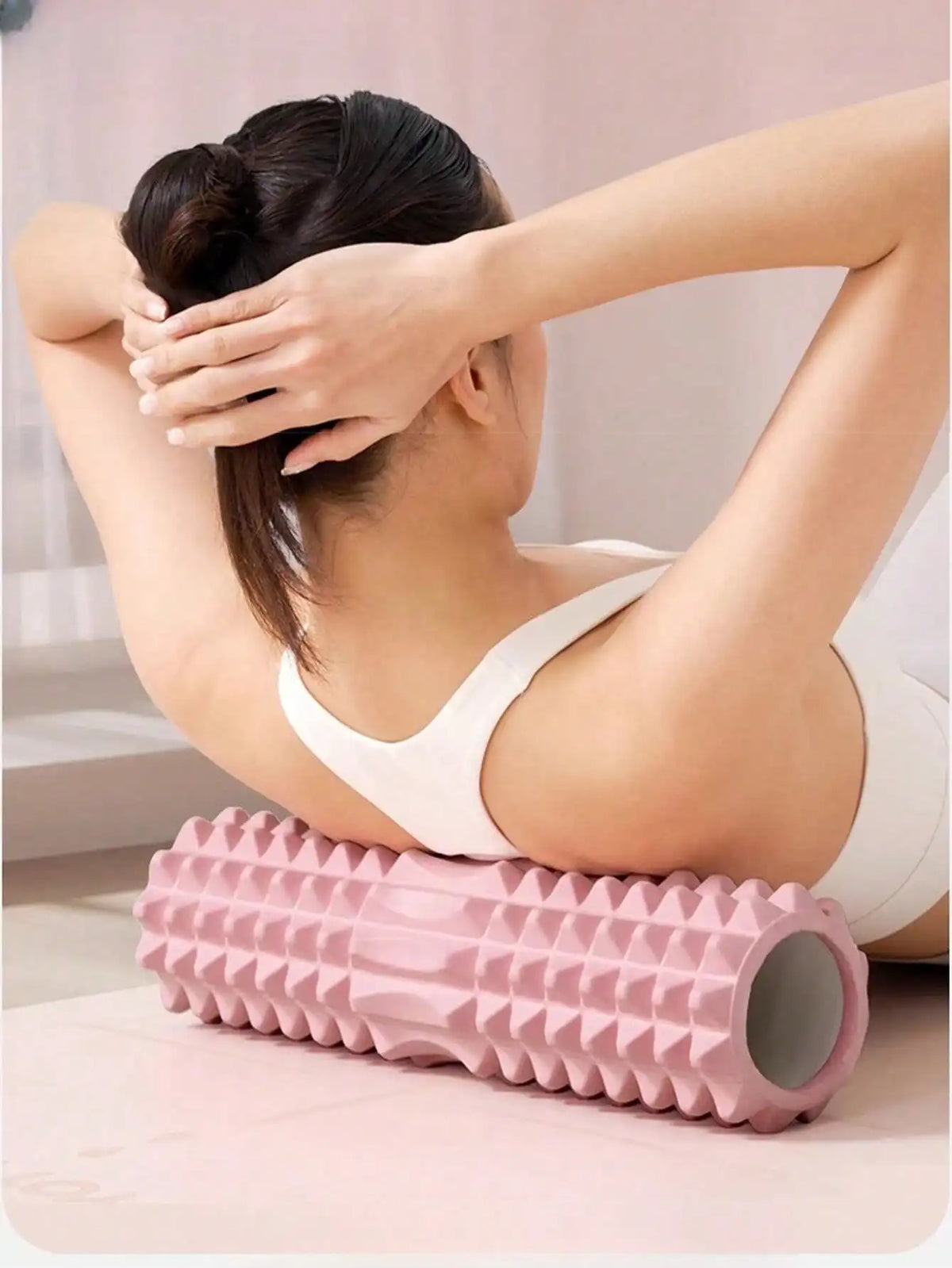 Textured Foam Yoga Massage Roller For Deep Tissue Muscle Relief