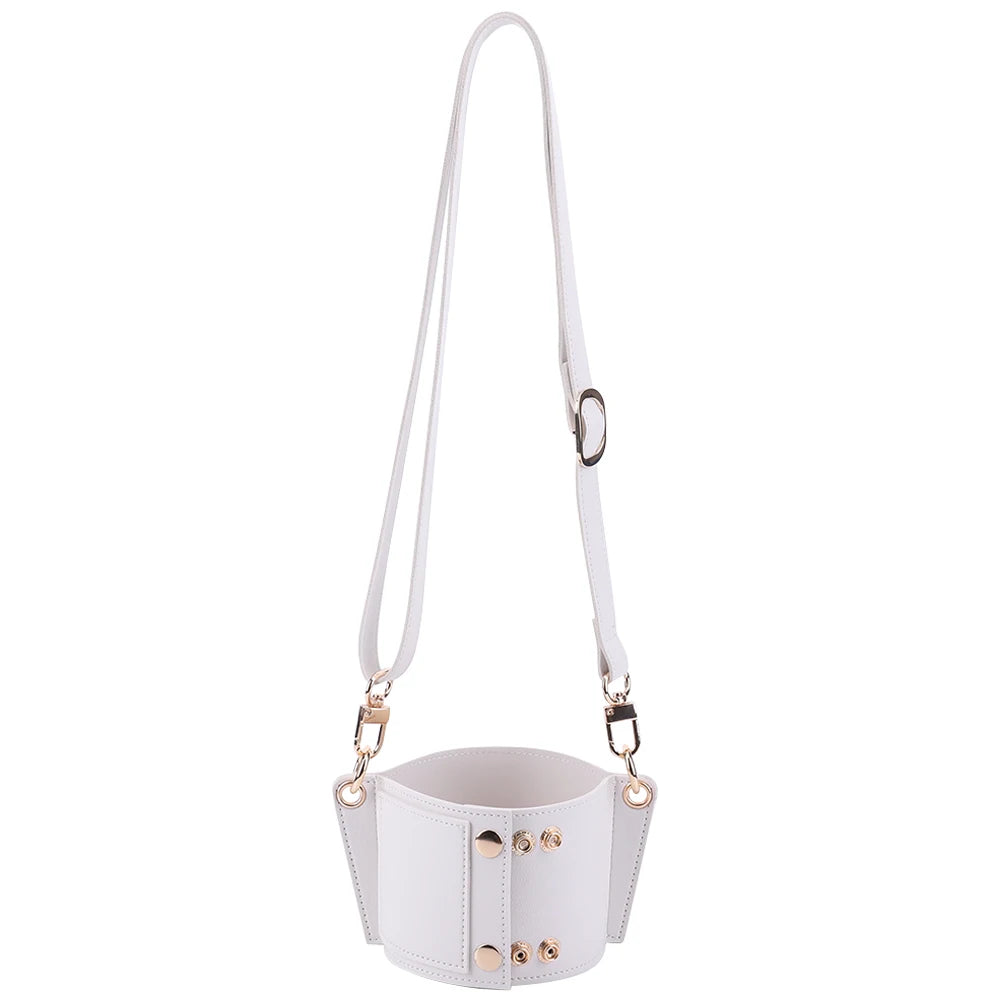 PU Leather Water Bottle Holder Sling With Adjustable Strap