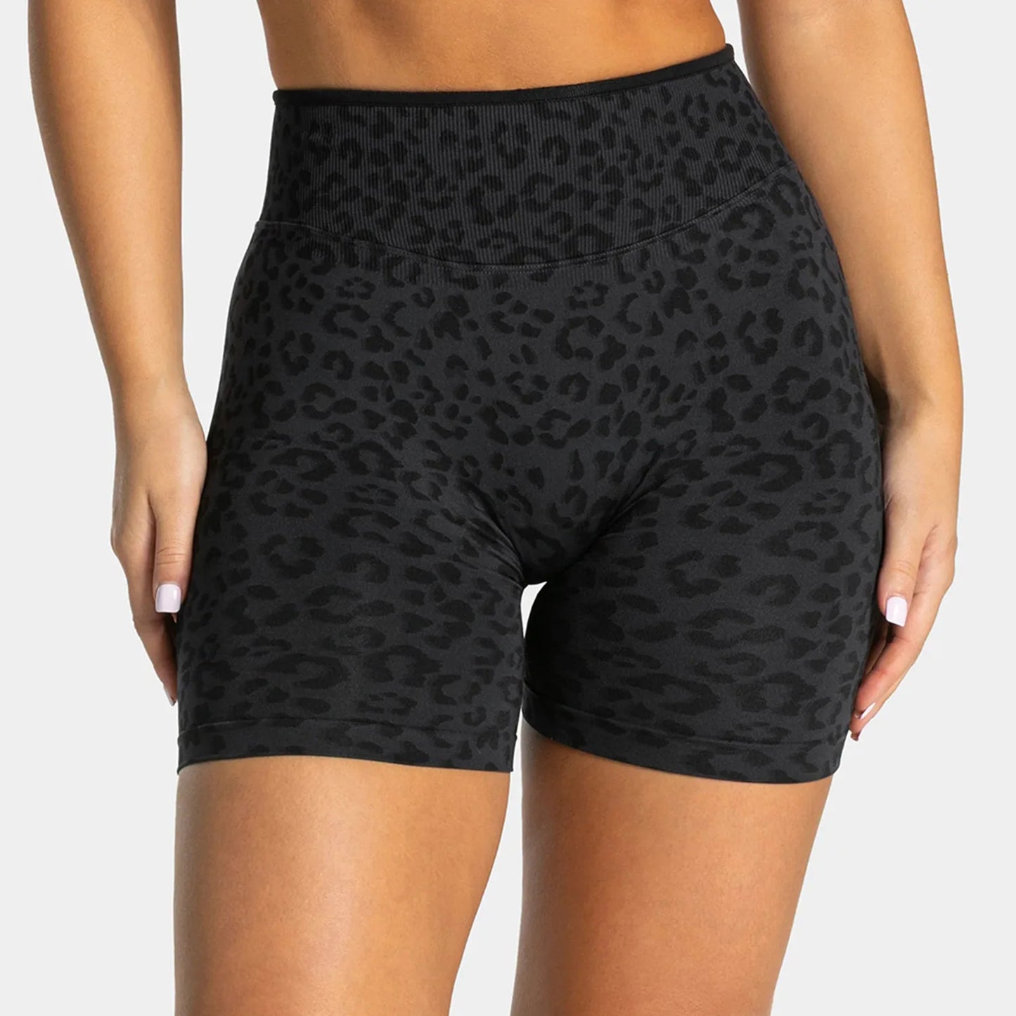 Everwanted Leopard Print Yoga Set Racerback Sports Bra High Waisted Leggings