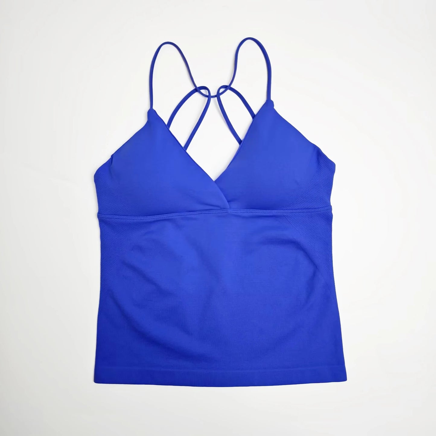 NCLAGEN Vision Twist Front Longline Top Women Seamless Yoga Tank