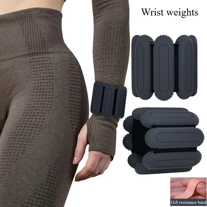 Ankle And Wrist Weights Set 1 Pair 450g 900g Adjustable