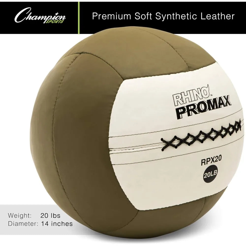Champion Sports Rhino Slam Ball 4-30 Lb Non-Slip Grip