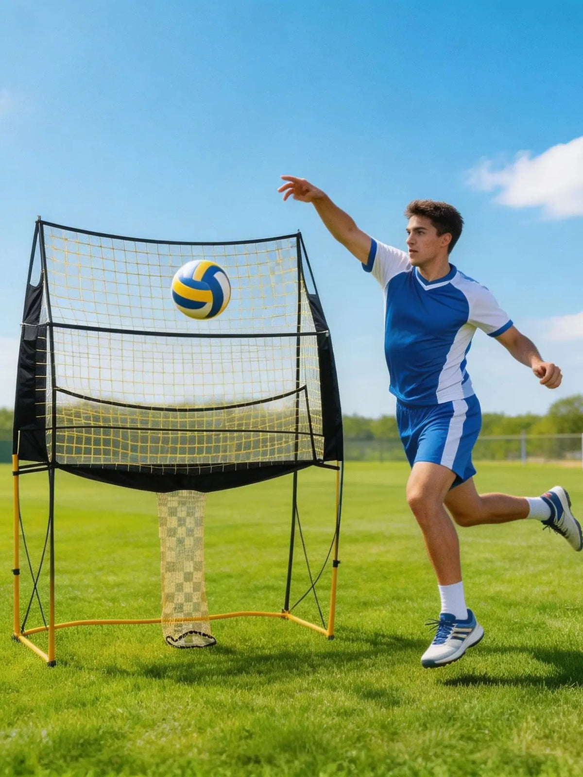 Adjustable Volleyball Training Net For Indoor Outdoor Skill Practice