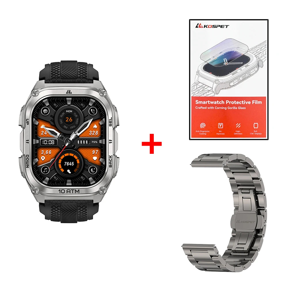 KOSPET Tank M4 Smartwatch With GPS Offline Maps 10ATM