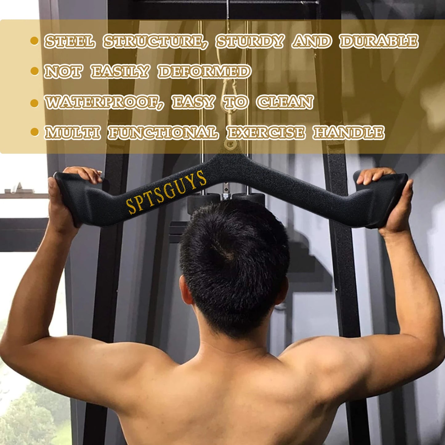 MARSAFIT Lat Pulldown Bar For Home Gym Cable Pulley System